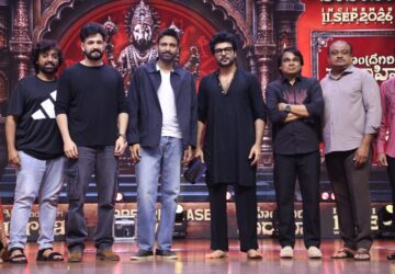 "Mahendragiri Varahi is a movie that must be watched in theaters. It features excellent divine content," said actor Akhil Akkineni at the pre-release event.